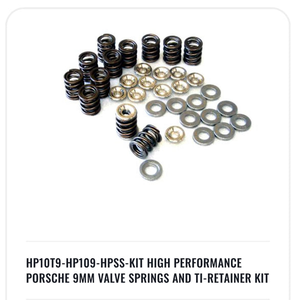 High Performance Porsche 9mm Valve Springs and Ti-retainer kit  911/930/964 engines